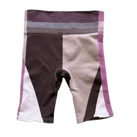 Nike Brown & Purple Colorblock Biking Skorts - Picture 2 of 6